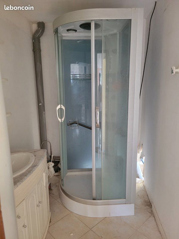 Cabine de douche hydromassante avec siège (image 1)
