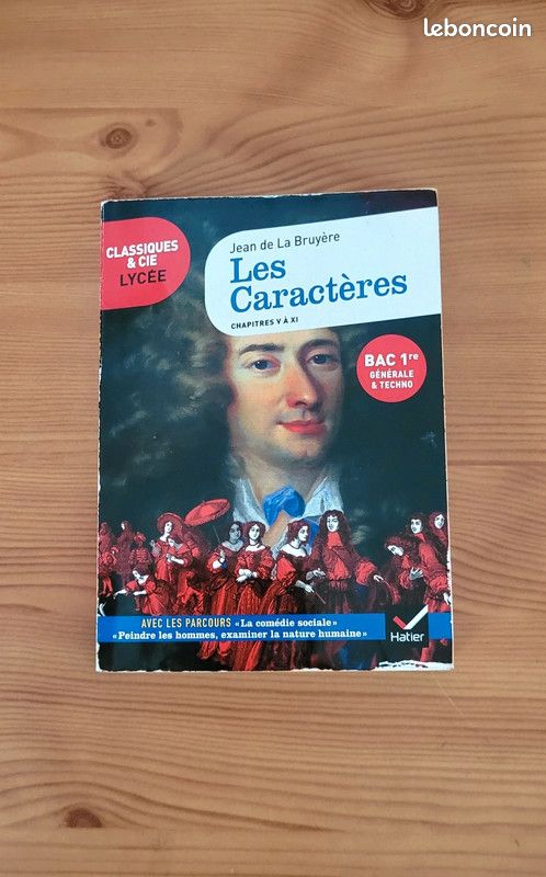 📍Urgent - Les Caractères, Jean de La Bruyère (image 1)