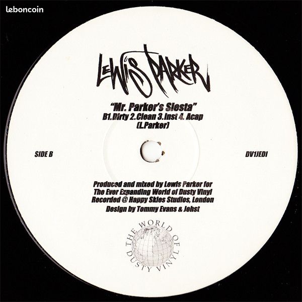 Lost Souljah & Lewis Parker / Blood - Mr. Parker's Siesta ( LP - 12") (image 2)