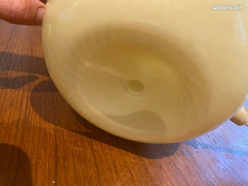 Lampe champignon Murano jaune pâle (image 6)