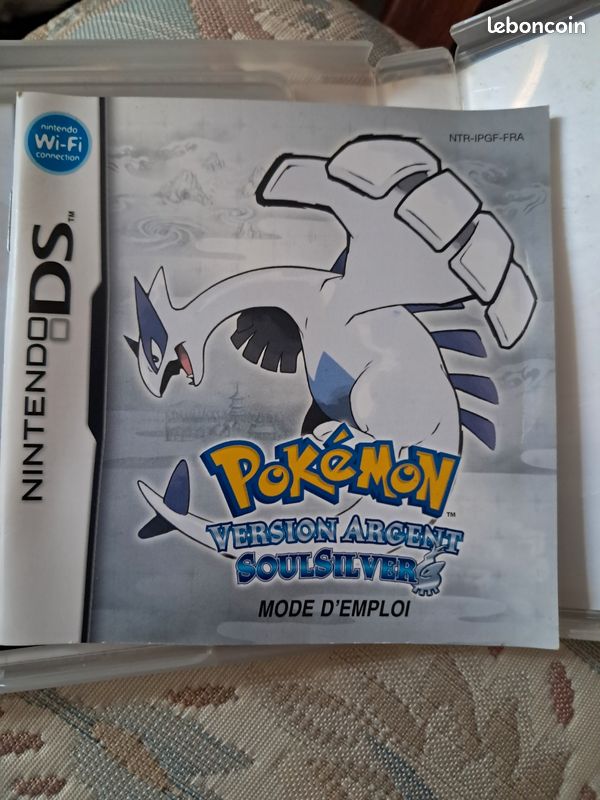 [ boîte ] & sa notice pokemon version argent soulsilver nintendo (ds) - très bon état (image 3)