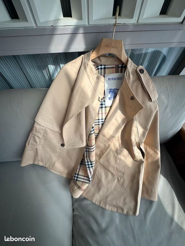 Trench-coat Burberry à col montant court, Taille XXL (image 3)