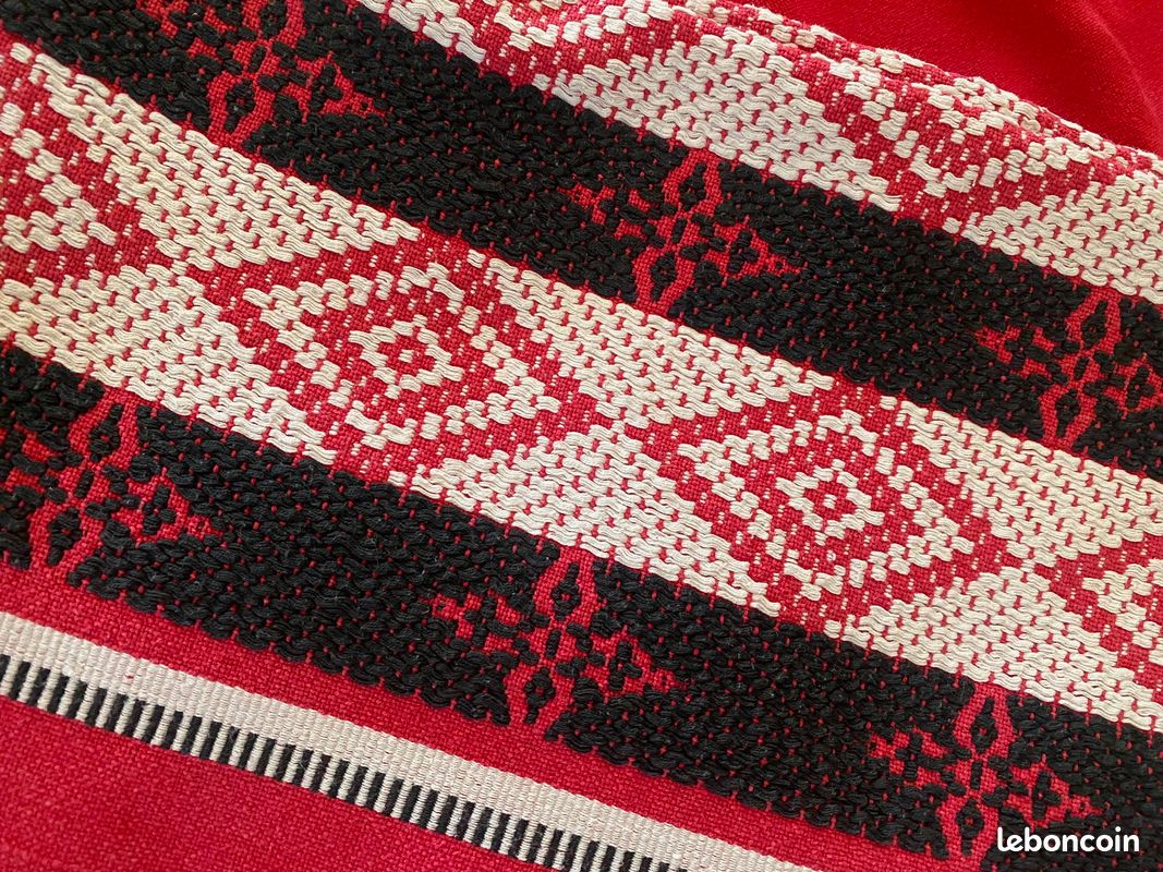 Lot de 2 authentiques nappes basques avec leurs serviettes (image 4)