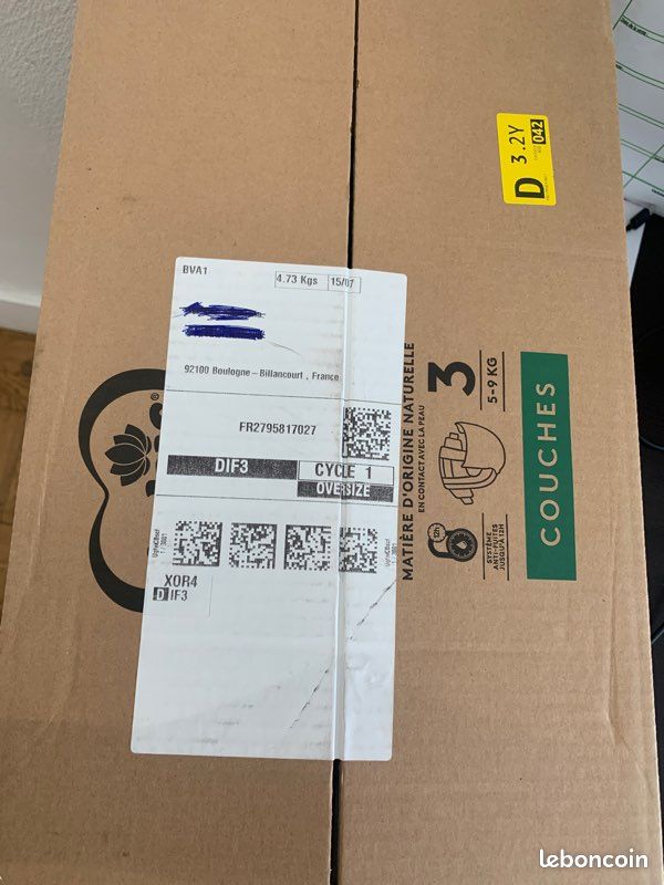 Couche 172 lotus bio dans son carton jamais ouvert (image 2)