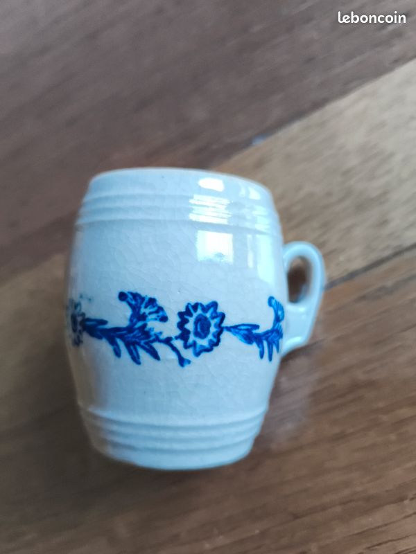 Authentique petit pot à crème en grès - Collection Vintage (image 1)