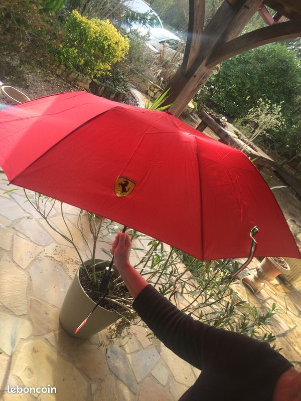 Parapluie Double Ferrari Vintage 1995 - 117 Cm - Avec Housse - Collector F1