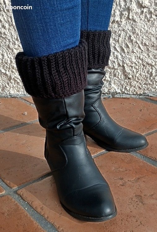 MINGRUO Jambières Guêtres, Jambières pour femmes, Jambières au Crochet, Jambières Longues, Genouillères Chaudes pour Bottes D'hiver, Jambières d'hiver chaudes (Blanc, 49cm MINGRUO Jambières Guêtres, Jambières pour femmes, Jambières au Crochet, Jambières Longues, Genouillères Chaudes pour Bottes D'hiver, Jambières d'hiver chaudes (Blanc, 49cm