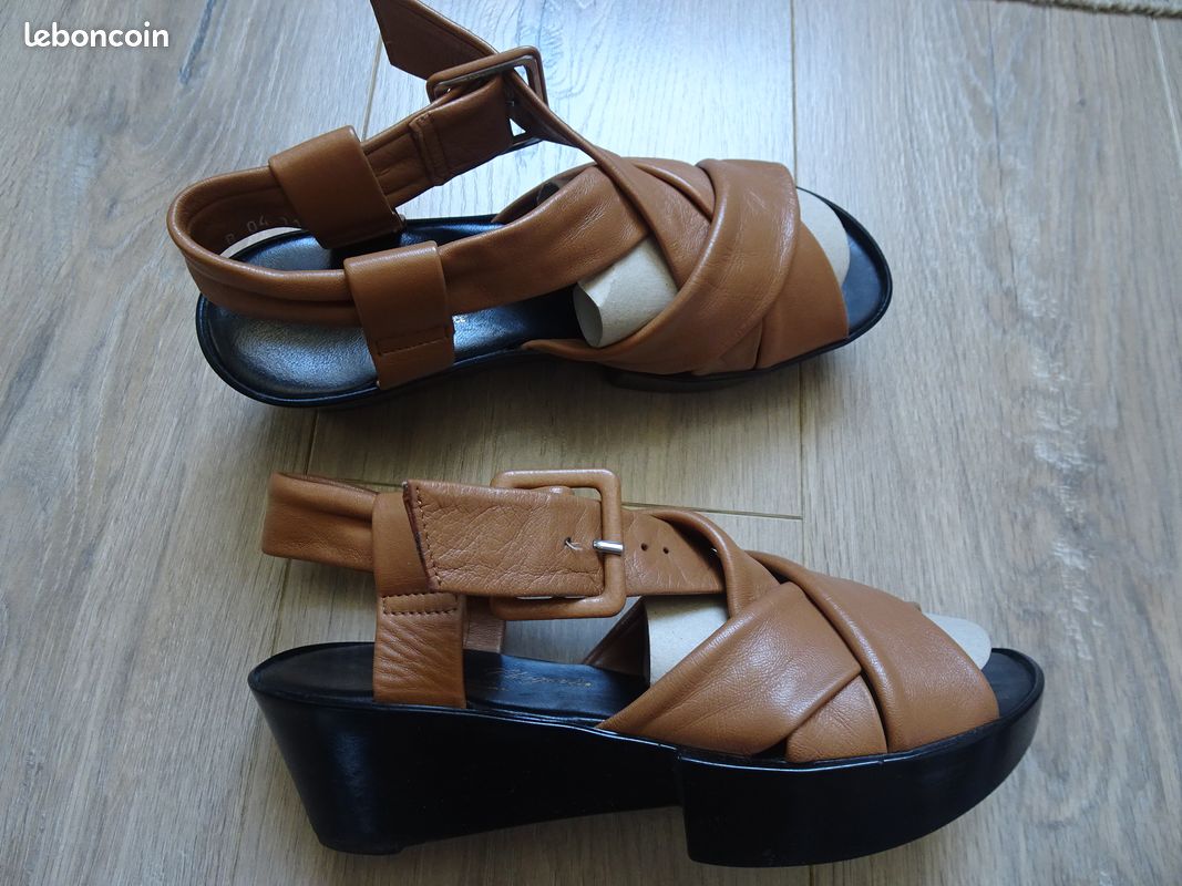 Chaussures sandales ROBERT CLERGERIE cuir extra souple (image 1)