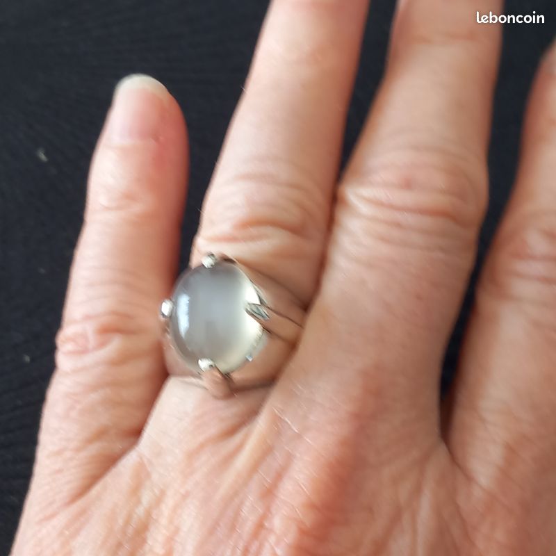 Superbe bague argent et pierre de lune (image 13)