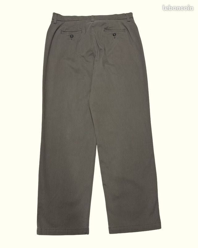 Chinos Femme Lee W33 L28 Gris Coton Très bon état Regular Normal Uni Taille (image 2)