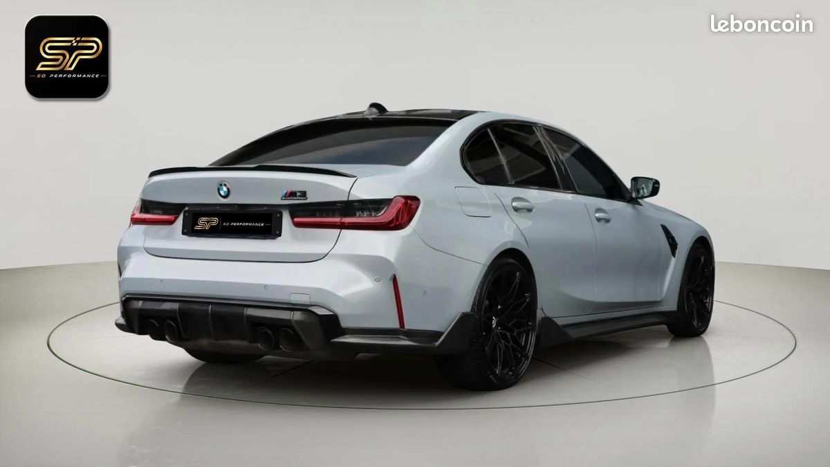 BMW M3 Competition 510 ch * Carbone Extérieur * Laserlight * Harman Kardon * HUD * Brooklyn Grey (image 6)