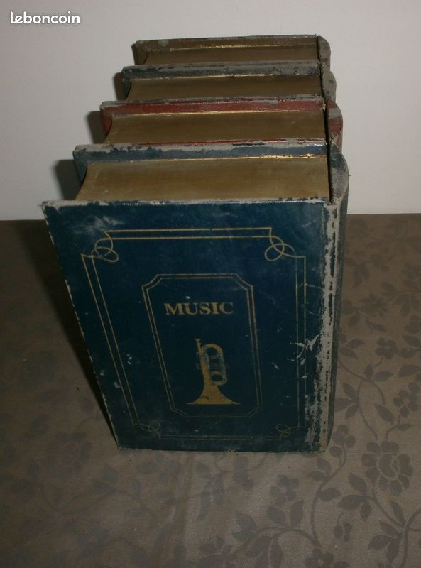 Boîte De Rangement Décorative, Boîte De Faux Livre De Bibliothèque Antique Légère De Modèle Européen, Appropriée à La Décoration De Maison/Bureau(B Trumpet