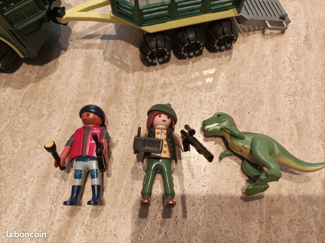 Playmobil véhicule avec cage et bébé T-Rex ref 5236 Jeux Jouets