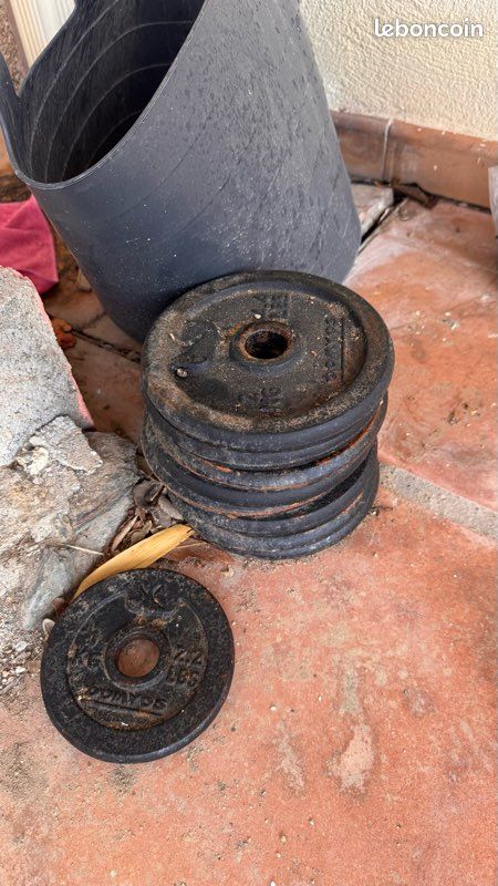 Barres musculation + 39kg de poids (image 2)