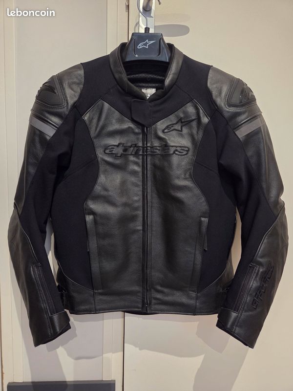 Blouson moto cuir Alpinestars GP Force taille EUR 50 USA 40 (image 4)