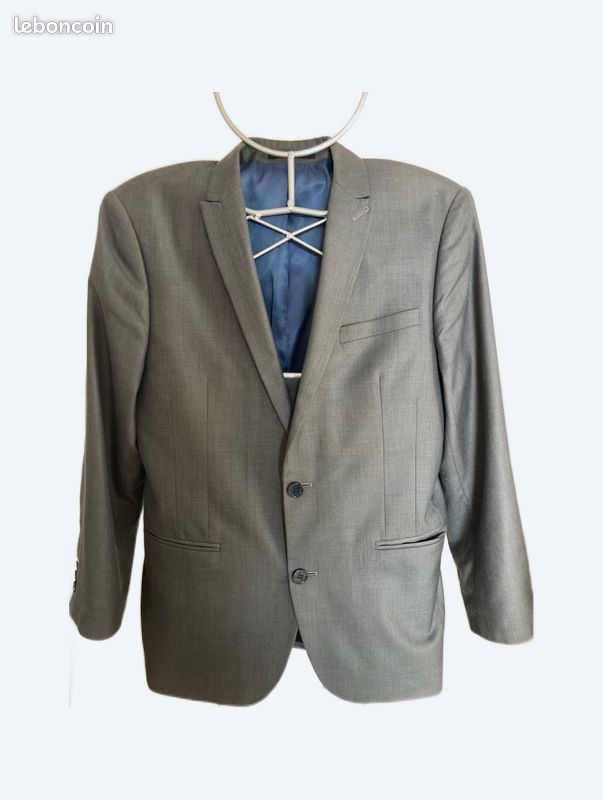 Costume Celio Gris Veste Chemise Veste Legere A Carreaux Veste De