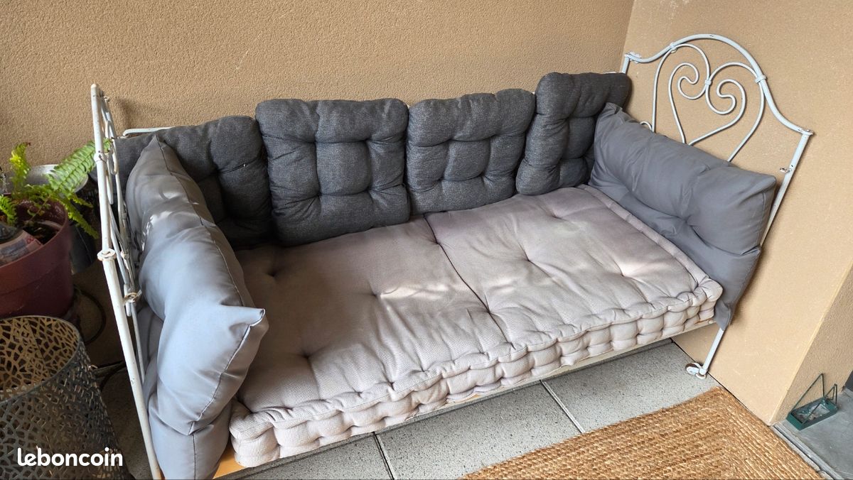 Banquette lit vintage (image 1)