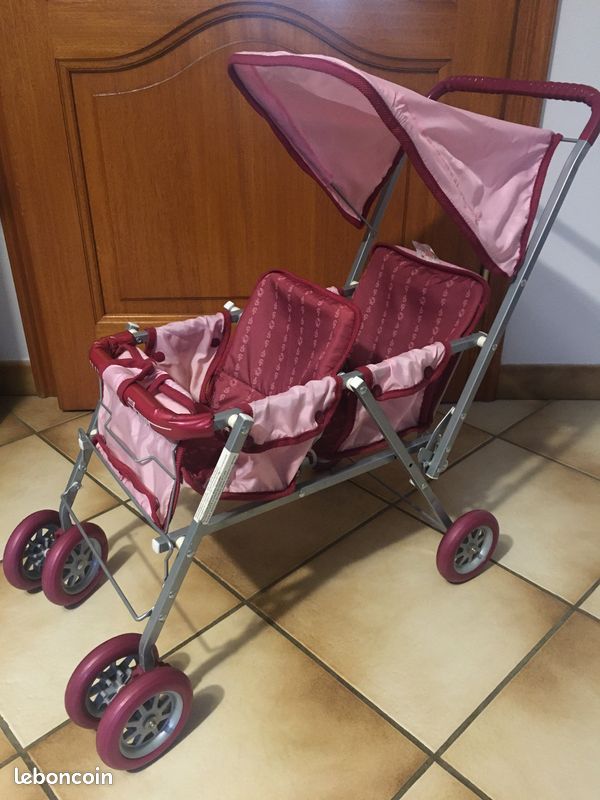 Poussette jumeaux pour poupées Jeux Jouets