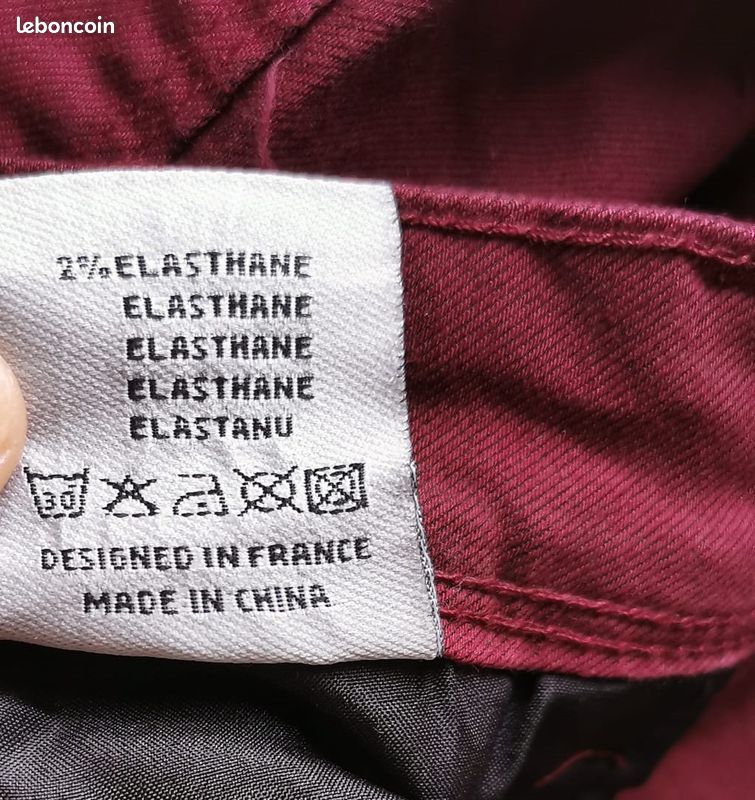 Pantalon bordeaux T38- My Christy Denim (image 8)