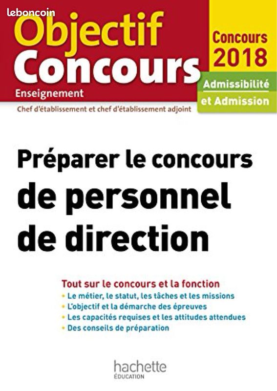 Donne préparer le concours de personnel, de direction, 2018 (image 1)