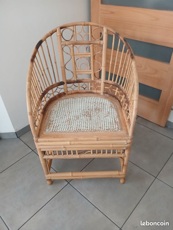 Fauteuil rotin (image 2)