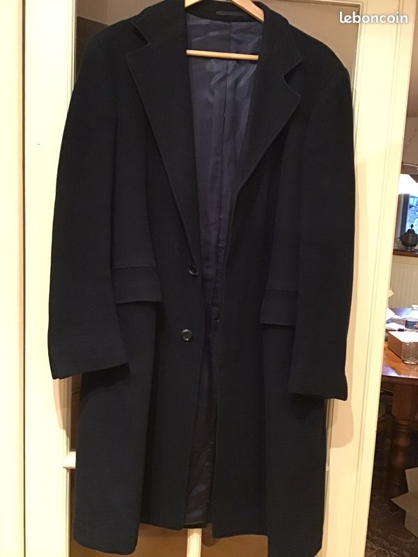 Manteau bleu marine Cashmere. Taille 48 (image 2)