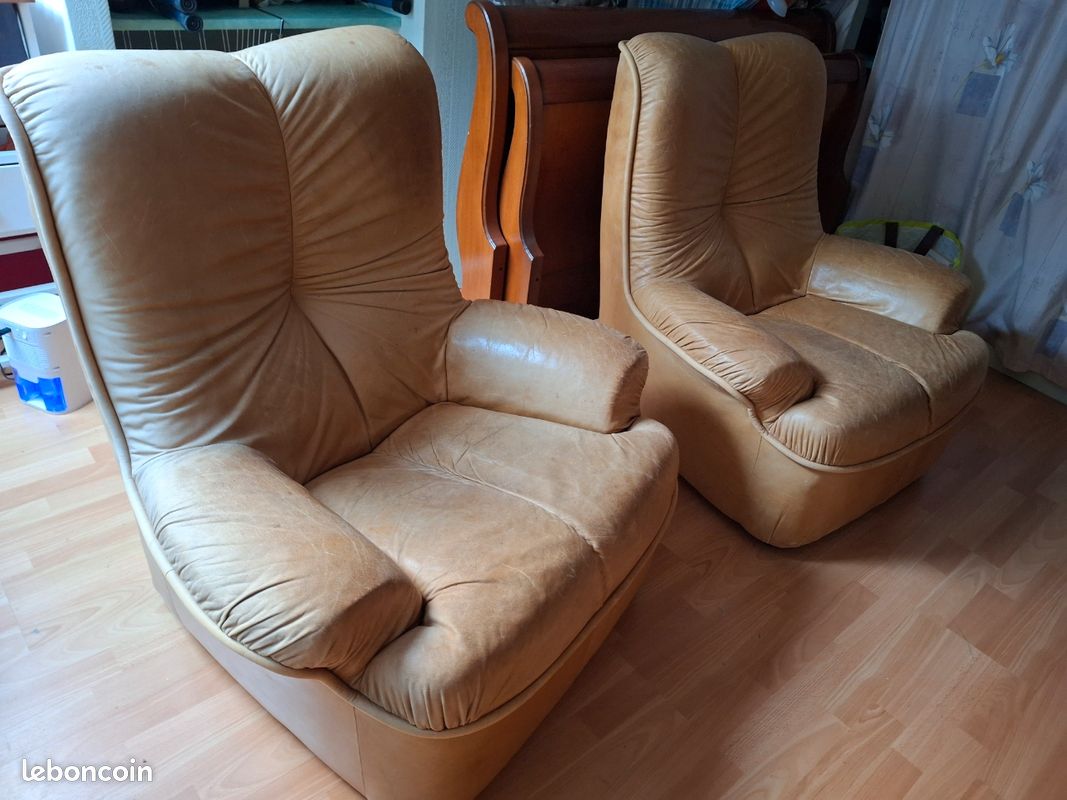 Fauteuils cuir (image 2)