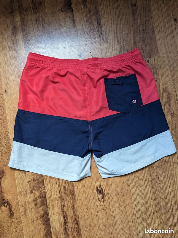 Short de bain tricolore Jules – Homme Taille M (image 2)