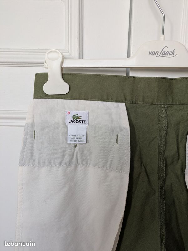 Short-bermuda femme kaki, Lacoste, t. 38 (image 3)
