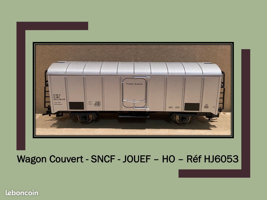 JOUEF HO 4695, 5295 WAGON COUVERT, FOURGON BAGAGE UIC Dd4S SNCF DEV FEUX ECLAIRÉ - Collection