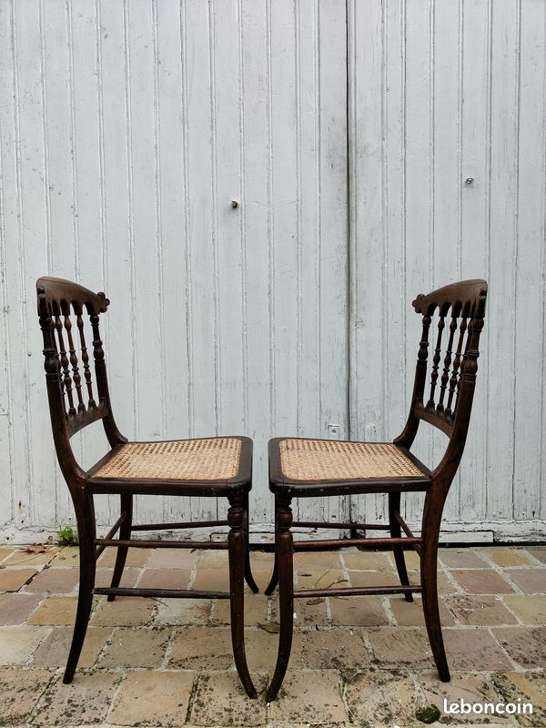 2 chaises Chiavari Napoléon III - REMISE EN MAIN PROPRE (image 2)