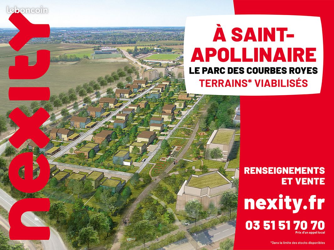 Terrains livrés à Saint Apollinaire, tout près de Dijon · à Saint-Apollinaire · 128 000 €