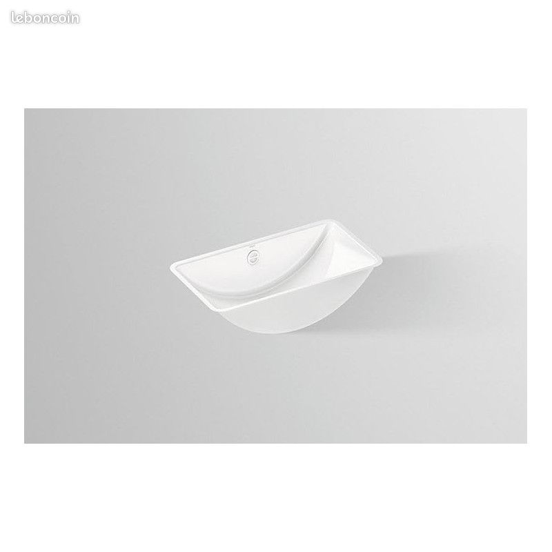 Vasque/Cuvette Inférieure Rectangulaire 526 x 290 mm H:125 mm Blanc Emaillé Alape UB.R585-225070000 (image 1)