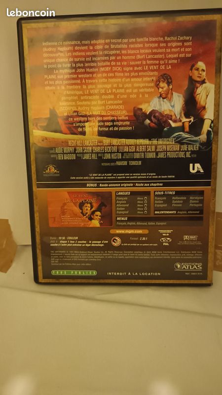 Vend dvd westerne du film << le vent de la plaine (image 2)
