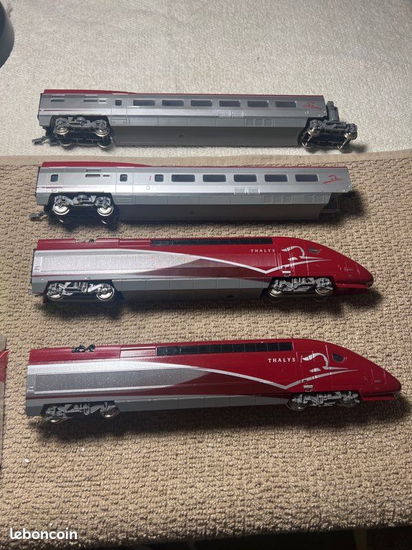 Train électrique HO Thalys Mehano complet + rails + transfo — free download