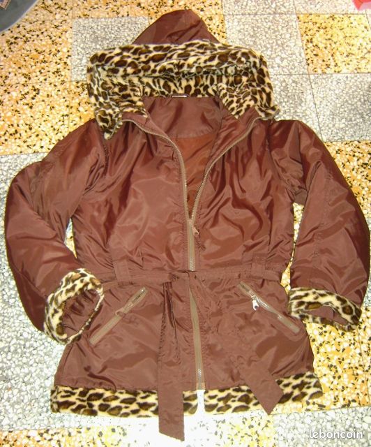 Blouson marron et panthere (franoti) (image 1)