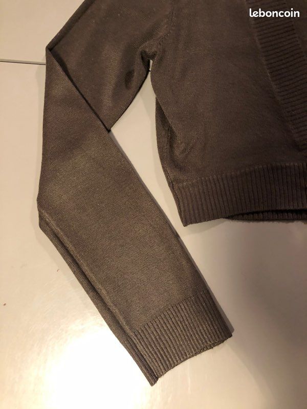 Gilet court / Boléro marron taille 38/40 La Redoute très bon état (image 4)