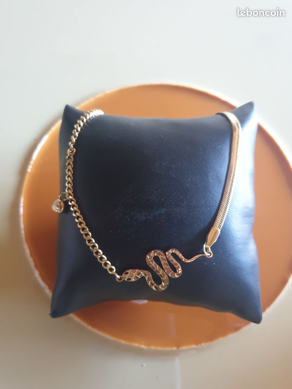 Collier serpent acier inoxydable (image 1)