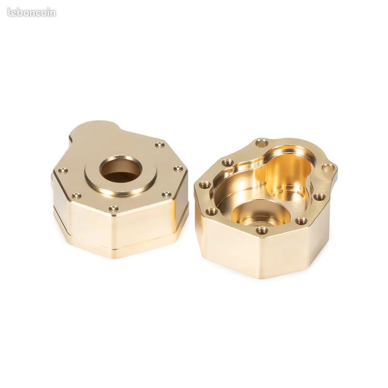 INJORA Lot De 2 Housses De Protection En Laiton Pour Essieu Avant Et Arrière - Revêtement Gris Pour TRX4M 1/18