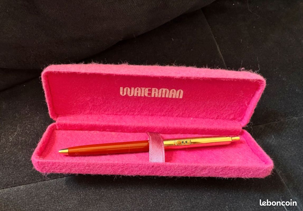 Stylo Bille Paper Mate USA Rouge Et Doré - Occasion Bon état, Vintage ?