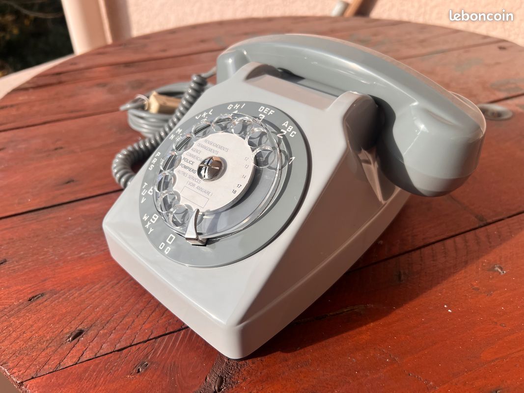 teléfono socotel s63 dial rueda. francia 1977 - Compra venta en