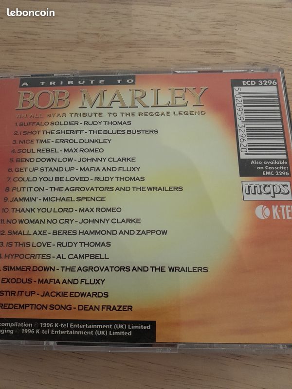 CD A Tribute To Bob Marley (image 2)