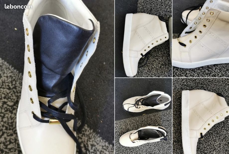 Chaussure femme compensée andré rose (image 1)