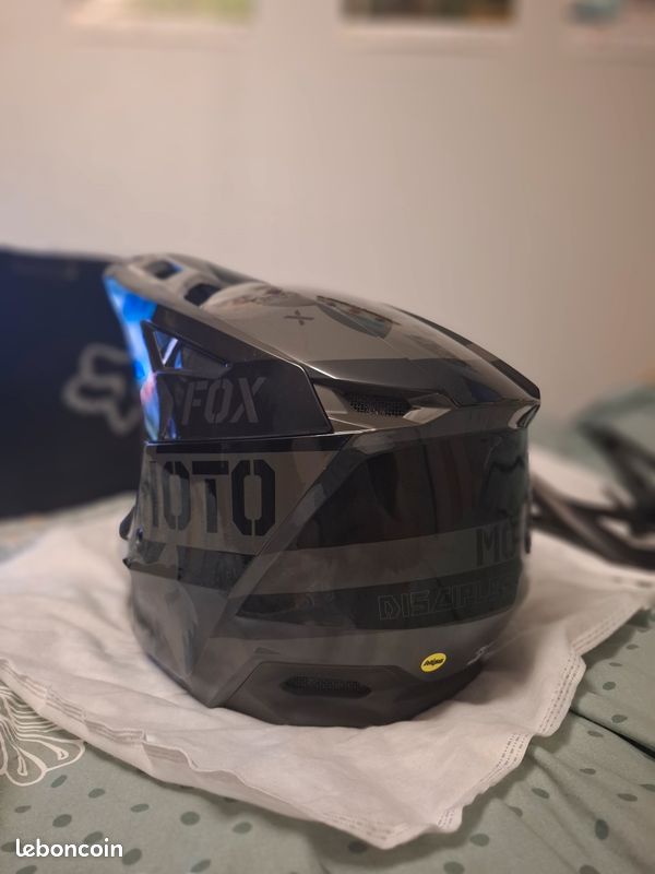Vend Casque Fox V2 Nobyl noir (image 5)
