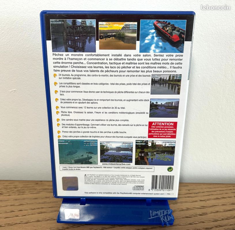 Jeu PS2 Lake Masters EX - Version PAL Complète (boîte, Notice) En Bon état, Testé