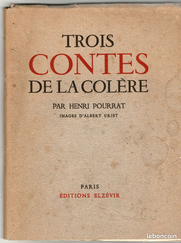 • pourrat henri trois contes de la colere (image 1)