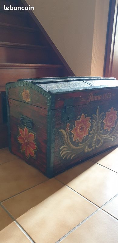 Coffre peint main (image 3)