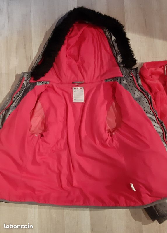 Manteau avec doublure polaire amovible 10 ans (image 2)
