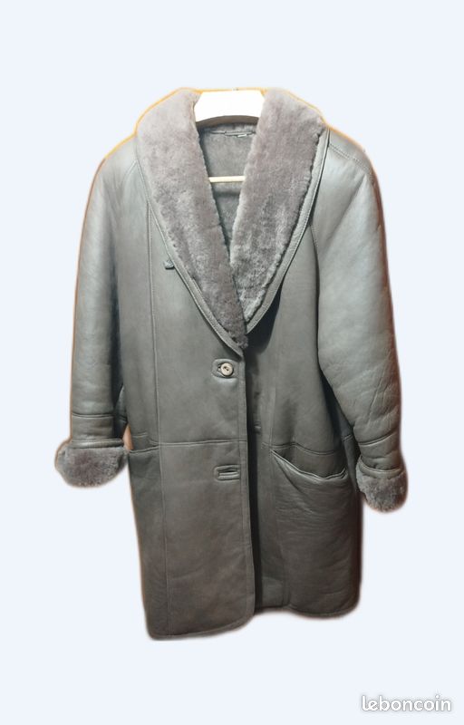 Manteau long femme mouton retourné (image 1)
