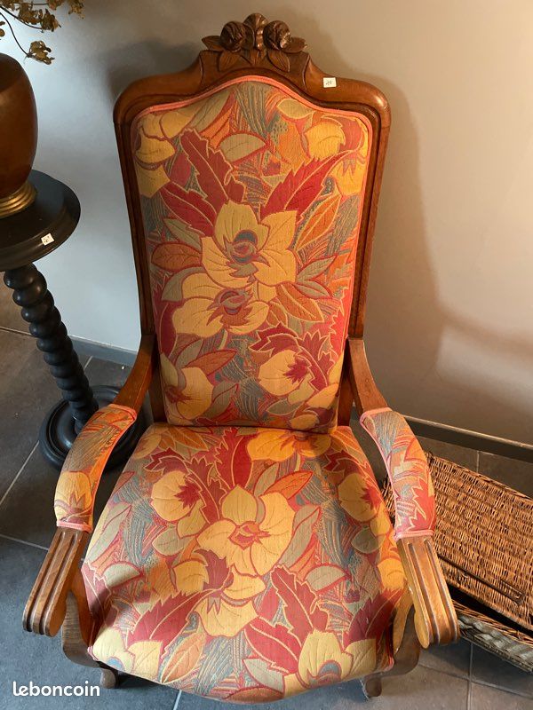 Fauteuil Voltaire ancien bel état (image 2)